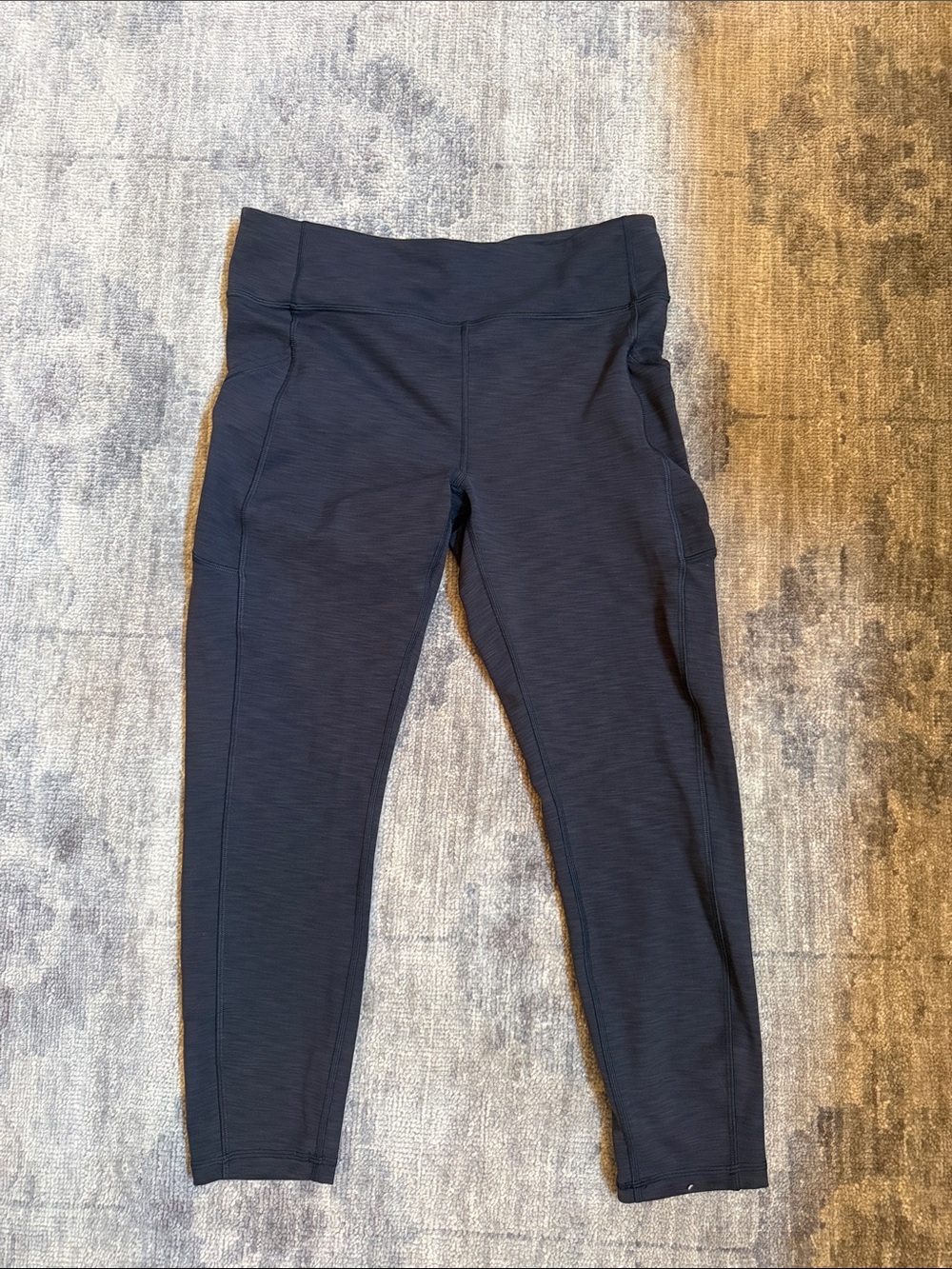 lululemon athletica women dark grey Leggings crop